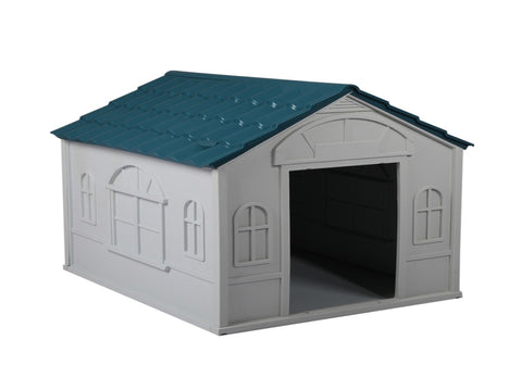 PaWz Dog Kennel Outdoor Indoor Pet Plastic L Blue PT1081-L-BL_NZ