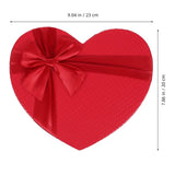 Valentine Container with Lid Heart Shape Box Gift Storage Red 1Pack V1370-AZ4-11824