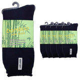 6 Pairs PREMIUM BAMBOO SOCKS Mens Heavy Duty Thick Work Socks Cushion BULK - Navy Blue - 6-11 V563-6BSOX-NVYBLU-SIZE6-11