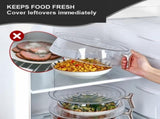 3-Piece Foldable Mesh Food Cover Set, Washable Stackable Fly Covers for Indoor and Outdoor Use, 25 V1188-MS-731-087