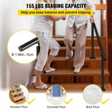 VEVOR Handrail for Outdoor Steps Aluminum Stair
Handrail Fit 0-5 Steps w/ Installation Kit V952-SNLZSLZYGL5FT1GTPV0