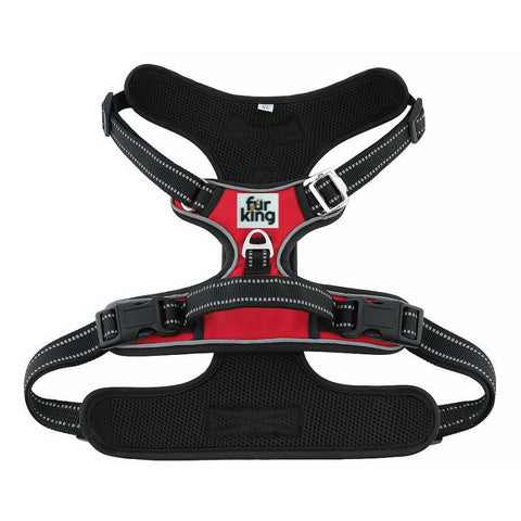 Fur King Ultimate No Pull Dog Harness - Small - Red V364-DFUSRP0339S