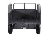 Garden Utility Trailer, 17 Cu. Ft & 272 kg Capacity, ATV UTV Hauling Trailer, Tow Behind Steel Dump V952-HYTCHSTPK17CFT3NV001V0