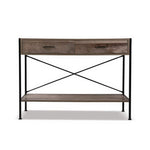 Artiss Console Table 2 Drawers Walnut Marconi FURNI-G-IND-DESK-01-WD