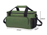 15L Oxford Thermal Lunch Bag, Portable Leakproof PEVA Liner Tote Bag, Waterproof Outdoor Picnic V1188-MS-815-019
