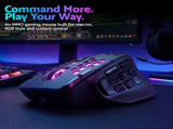 SOLAKAKA Wireless MMO Gaming Mouse 16 Buttons Bluetooth 24000 DPI RGB XFF3-MSSM809P-BK