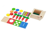 4 in 1 Toddler Play Box Matchstick Color Drop Toy Balls Matchstick Color Drop, Box Harvest V1192-AZ-W-11491