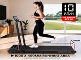 Powertrain K300 Black Foldable 2-in-1 Under Desk Walking Pad Treadmill 1.5HP 10kph Incline Home TML-HSM-K300-BK