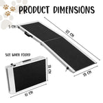 Furtastic Foldable Aluminium Dog Ramp - 122 x 38 cm RAM-DOG-04