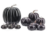 14pcs Artificial Pumpkin Black Foam Creative Lightweight Reusable Decorative Pumpkin for Ornament V1294-YM0901-3115240082011