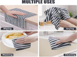 Homaxy 12 Pack Kitchen Dish Cloths, Ultra Soft Absorbent Dish Towels V1258-DP02-F-123