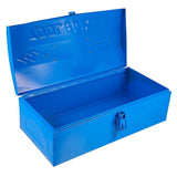 Blue Iron Tool Box for Car Durable Metal Storage Organizer Portable V1370-AZ4-16887