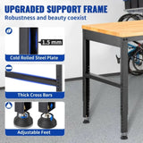 VEVOR Adjustable Height Workbench 1549 x 508 mm Work Bench Table Power Outlets V952-SMKDJGZTBDLZMOAL4V3