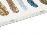 Marlow Floor Rug Short Pile Washable Carpet Soft Plush Non Slip Stripe 200x230 FR2039-200X230