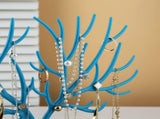 Antlers Jewelry Display, Tree Tower Rack Hanging Organizer for Ring Earrings Deer Horn Tree V1192-AZ-W-9735