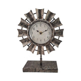 Windmill Table Clock on Base 20x28cm V637-56024CLK
