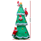 Jingle Jollys Christmas Inflatable Santa Tree 5M Illuminated Decorations XMAS-INF-CHRI-TREE-5M