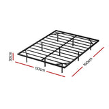Artiss Double Bed Frame,Floating Metal Bed Frame with Smart LED Lights - Sturdy Metal Platform Bed MBED-C-RAY-D
