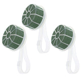 DIY Bridal Floral Handle Lightweight Green Plastic Durable for Weddings 6Pcs V1369-AZ3-W-20851