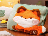 Travel Blanket and Pillow Set Multifunctional Plush Cute Animal Hand Warmer Blanket Pillow for V1294-YM0706-3117230223511