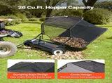 26.7 cm Tow Behind Lawn Sweeper, 26 cu.ft. Large Yard Sweeper, Adjustable Sweeping Height, Heavy V952-TCSCPQSQHC52N656O001V0