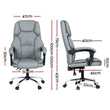 Artiss Massage Office Chair Computer Chairs High Back MOC-1051-8P-GY