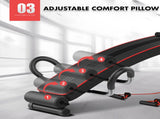 Foldable Adjustable Sit Up Abdominal Bench Press Weight Gym Ab Exercise Fitness V610-GYM-SUPINE83121