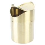 Desktop Trash 304 Stainless Steel Fingerprint Proof Compact Space Saving Mini Countertop Trash V1294-YM0703-3117230100511