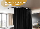 Bendable Ceiling Curtain Track Ceilings Mount or Wall Mounted Heavy-Duty Room Divider Curtains Rails V1258-DP02-C-2730