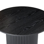 Luxe Black Ribbed Texture Wooden Coffee Table V264-TAB-723C-BLK-NA-1