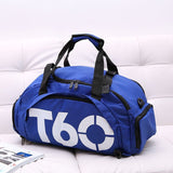 Travel Duffel Bag T60 Duffel Durable Travel Bag Stylish Gym Bag Weekend Bag - Blue - Size 45-25-23CM V1106-127-08936-BLU-45-25-23CM
