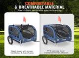 Dog Bike Trailer, Supports up to 45 kg, Pet Cart Bicycle Carrier, Easy Folding Frame with Quick V952-TCSCWZXCTC883T64DV0