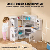 Kitchen Playset Kids Pretend Cooking Play Toy 24 Piece Accessories White V952-ZTCFWJTZBSZJNRNQAV9