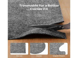 Rug Pad 2.44 x 3.05 m, Non-slip Carpet Area Pad, Rug Mat Padding with Dual Surface Felt Cushion & V952-TPRDTD810FT0F01B4001V0