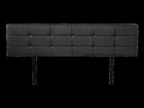 PU Leather Double Bed Deluxe Headboard Bedhead - Black V63-768215