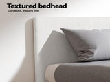 Artiss Single Bed Frame with Hybrid Mattress Set 30cm Medium Firm Platform Headboard Boucle BFRAME-SET-NEO-TED-S