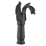 Swan-Shaped Single-Handle Single-Hole Vessel Faucet Deck-Mounted Bathroom Sink Faucet, Tall Model, V1107-113-27091-SLR-33CM