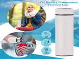 Clearance Back to School Supplies! JWDX Led Smart Touch Screen Temperature Measurement Thermos Cup V1189-LWWAL-20260325-03153