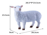 Small Lamb Figurines Sculptures Sheep Garden Statue for Window Collection Office Spring Easter Decor V1370-AZ4-00174