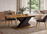 Levede Dining Table Extendable 120cm-160cm 6 People Rectangular Dining Room CH1176-OA-AU
