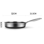 316 Stainless Steel Frying Pan Non-Stick Cooking Frypan Cookware 32cm Honeycomb Double Sided without V255-304-32CM-PAN-2SIDE