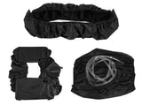 Black Air Conditioner Waterproof Cover Dust Washing Clean Protector 3 m Water Pipes V1294-YM0901-JYA02800