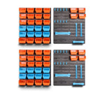 86Pc Wall Mounted Parts Storage Bins Tool Holder Rack Workshop Organiser V465-SDY-57716