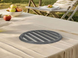 Black Cast Iron Grill Grates for Outdoor Cooking with Mesh Design and Easy Installation, Perfect for V1369-AZ3-W-16709