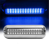 42LED Waterproof 316 Stainless Steel Trim Ring Boat High-Intensity LED Underwater Light Clear Lens V1192-AZ-W-0783