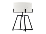 Modern Dimmable Floor Lamp Table Desk Lamp w/ Linen Shade Scandi - Matte Black V563-75181_75182
