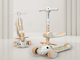 BoPeep Foldable Kids Scooter Flip-able Seat Beige KD1137-LG