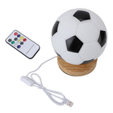 Soccer 3D Night Light with Remote Control Timer Soft Lighting Dazzling Proof Soccer Ball Desk V1294-YM0901-3119240070411