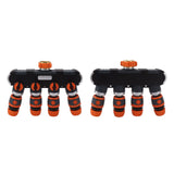 Four Outlet Faucet Diverter 4 Way Brass Water Tap Splitter Adaptor for Outdoor Garden Irrigation V1294-YM0901-3111230168311