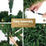 Jingle Jollys Christmas Tree 1.8m LED Xmas Tree Decorations 874 Tips XM-TR-E-WELL-6F-LED-N